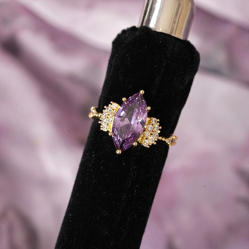 Royal Purple Sparkling Ring