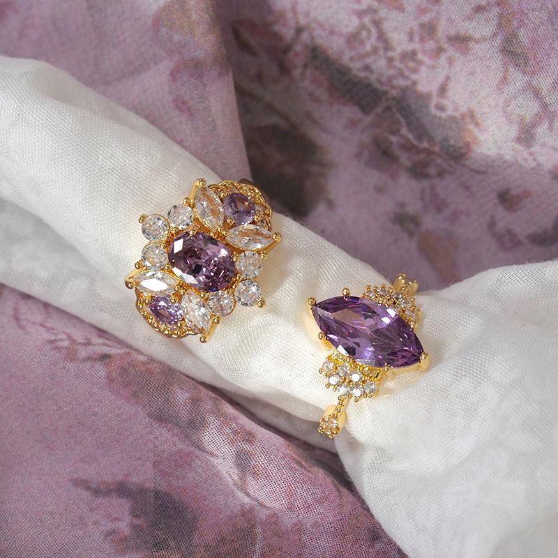 Royal Purple Sparkling Ring