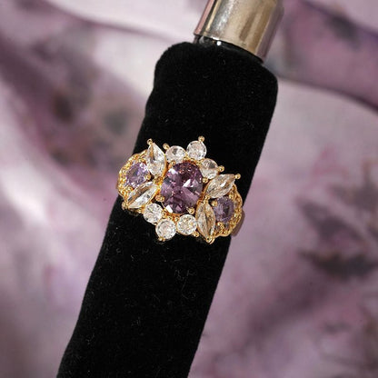 Royal Purple Sparkling Ring