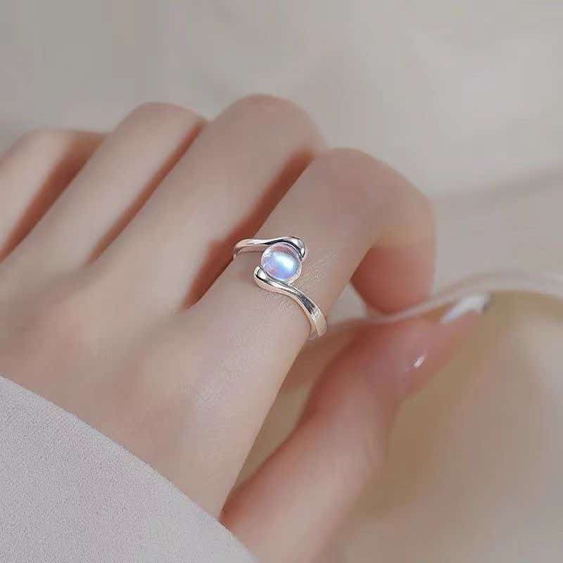 Oval Moonstone Ring
