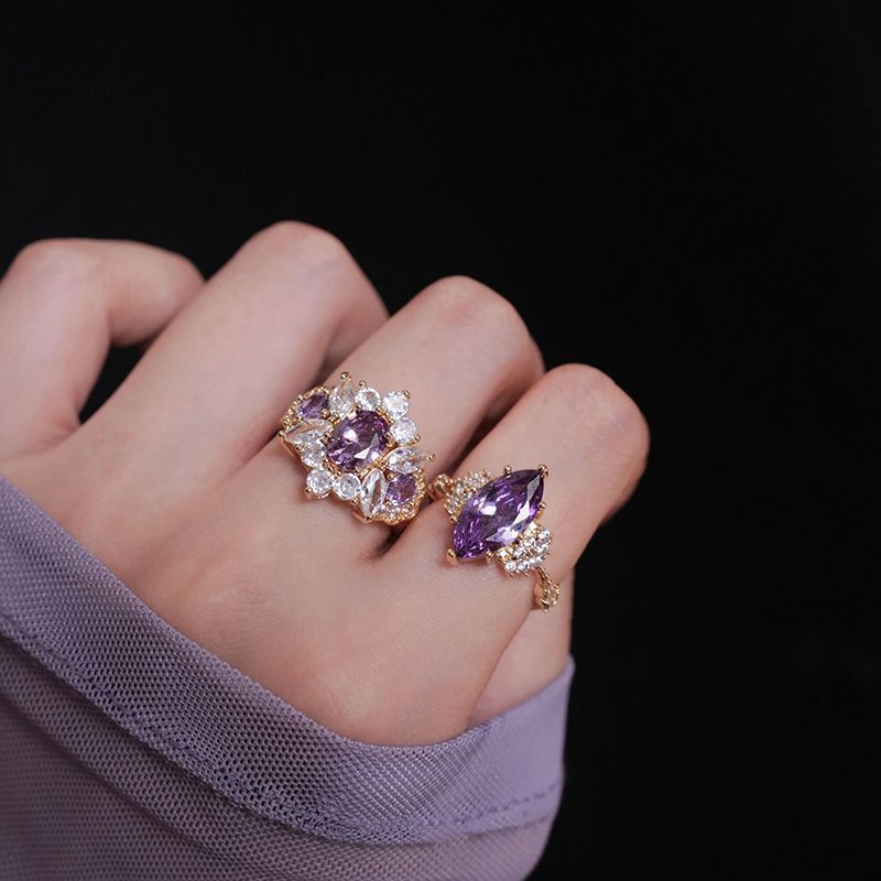 Royal Purple Sparkling Ring